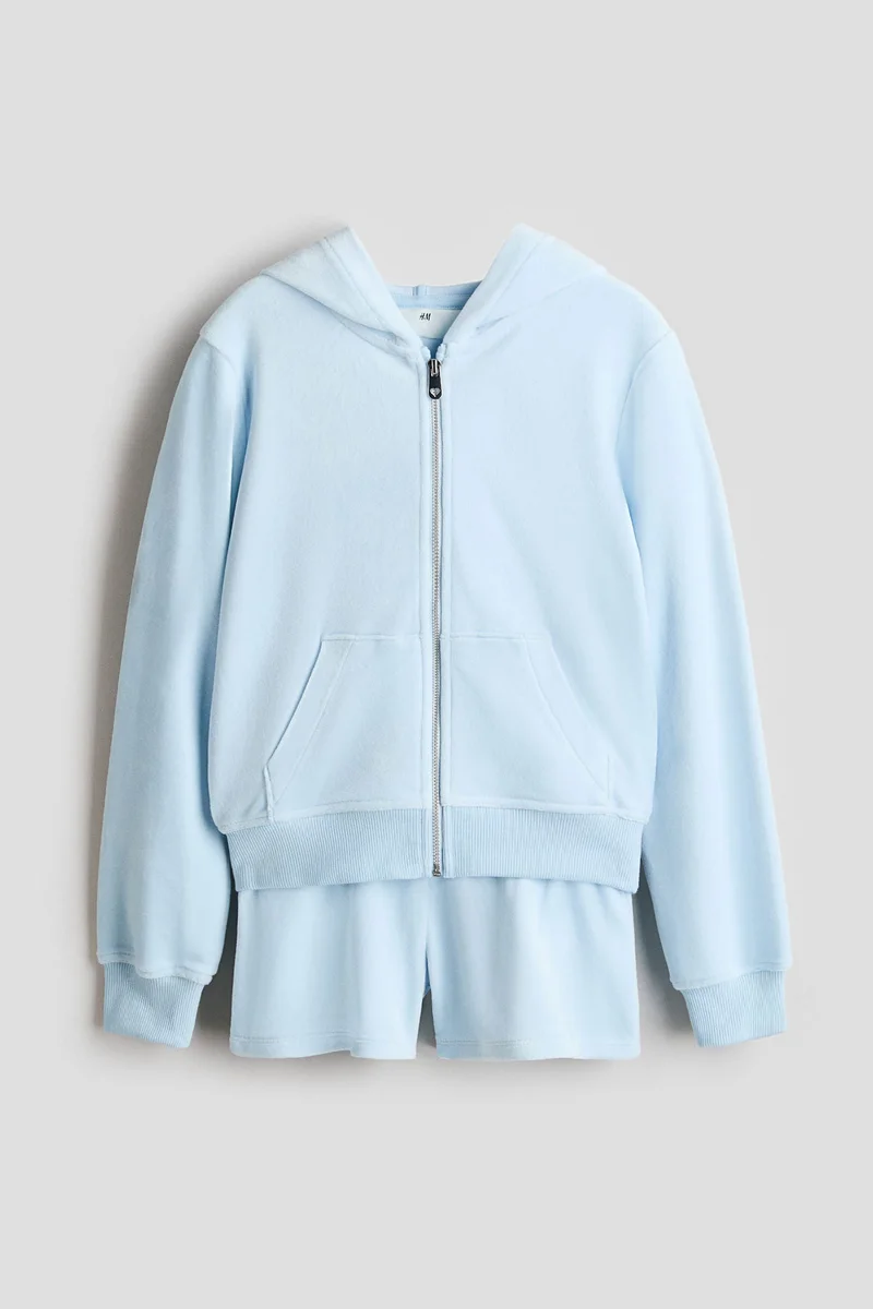 اتش اند ام طقم قطيفة مكون من قطعتين